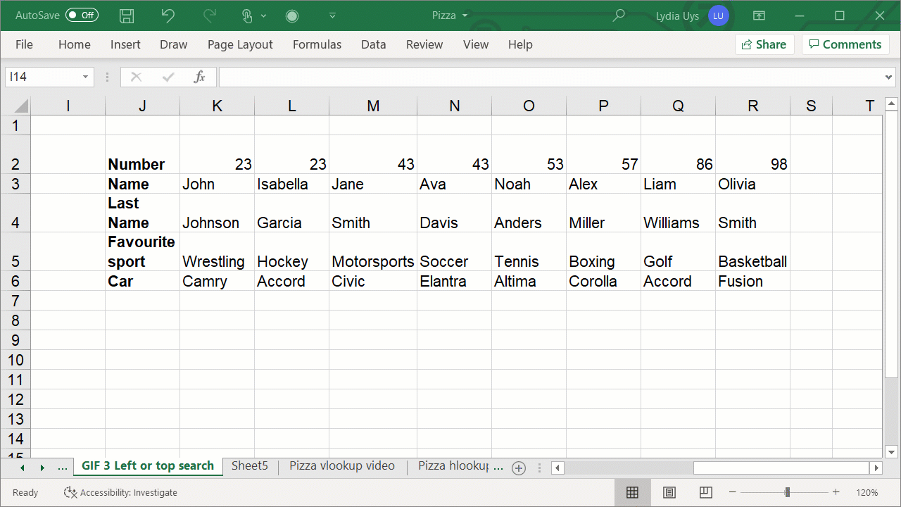 Limitation search Excel